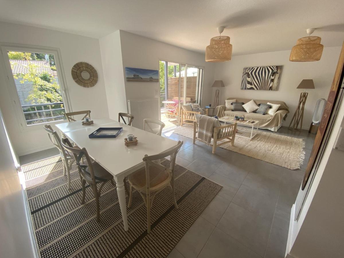 Charmant Appartement Pour 6 En Centre-Ville D'Arcachon Avec Terrasse, Parking Et Wifi - Fr-1-474-174 Bagian luar foto